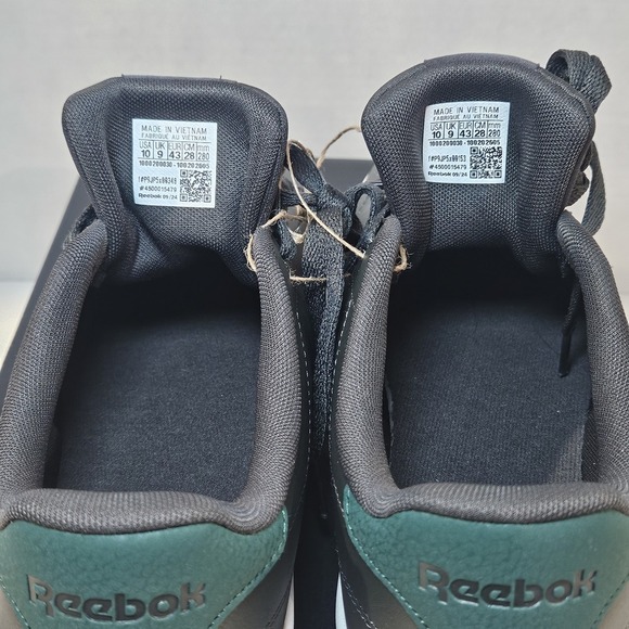 Reebok Court CLN Men's Tennis Shoes/Green-White / Size 10/New With Imperfect Box - Picture 4 of 13